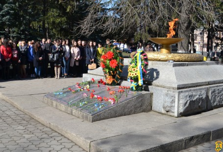 Мітинг з нагоди відзначення 75-ї річниці визволення міста Первомайська Мітинг з нагоди відзначення 75-ї річниці визволення міста Первомайська