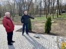 12 квітня 2022 року у Первомайську продовжились роботи по облаштуванню території центрального парку «Дружба народів»