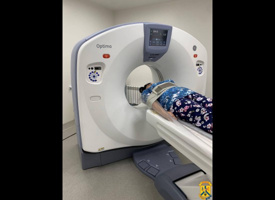 13 липня 2022 року вперше в Первомайській ЦМБЛ відбулось обстеження хворих на сучасному американському томографі