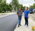 Міський голова Олег Демченко проінспектував ремонтні роботи по вулиці Герцена. 