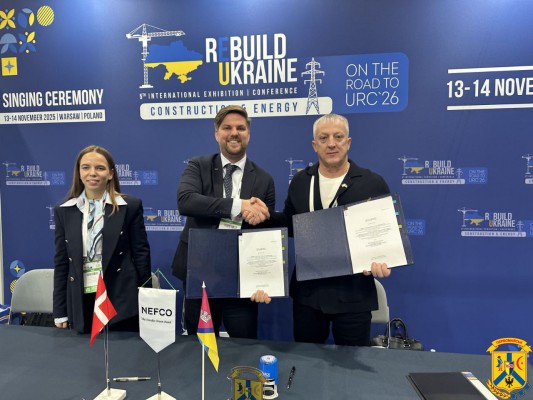 13&ndash;14 листопада 2025 року Первомайська міська територіальна громада взяла участь у міжнародній платформі ReBuild Ukraine у Варшаві, де був підписаний один із ключових інфраструктурних проєктів &mdash; реконструкція магістрального водогону міста