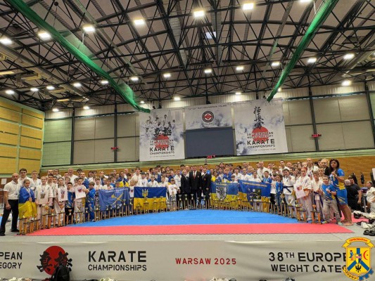 24&ndash;25 травня 2025 року у Варшаві (Польща) відбувся 38-й Чемпіонат Європи з кіокушин карате у вагових категоріях (IKO-1)