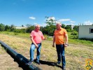 11 червня 2026 року очільник Первомайської міської територіальної громади Олег Демченко спільно з першим заступником міського голови Дмитром Малішевським здійснили робочий виїзд на територію майбутнього модульного містечка для внутрішньо переміщених осіб 